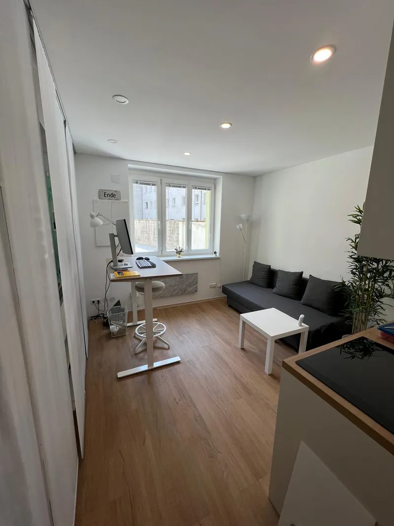 Wohnraum nach der Sanierung